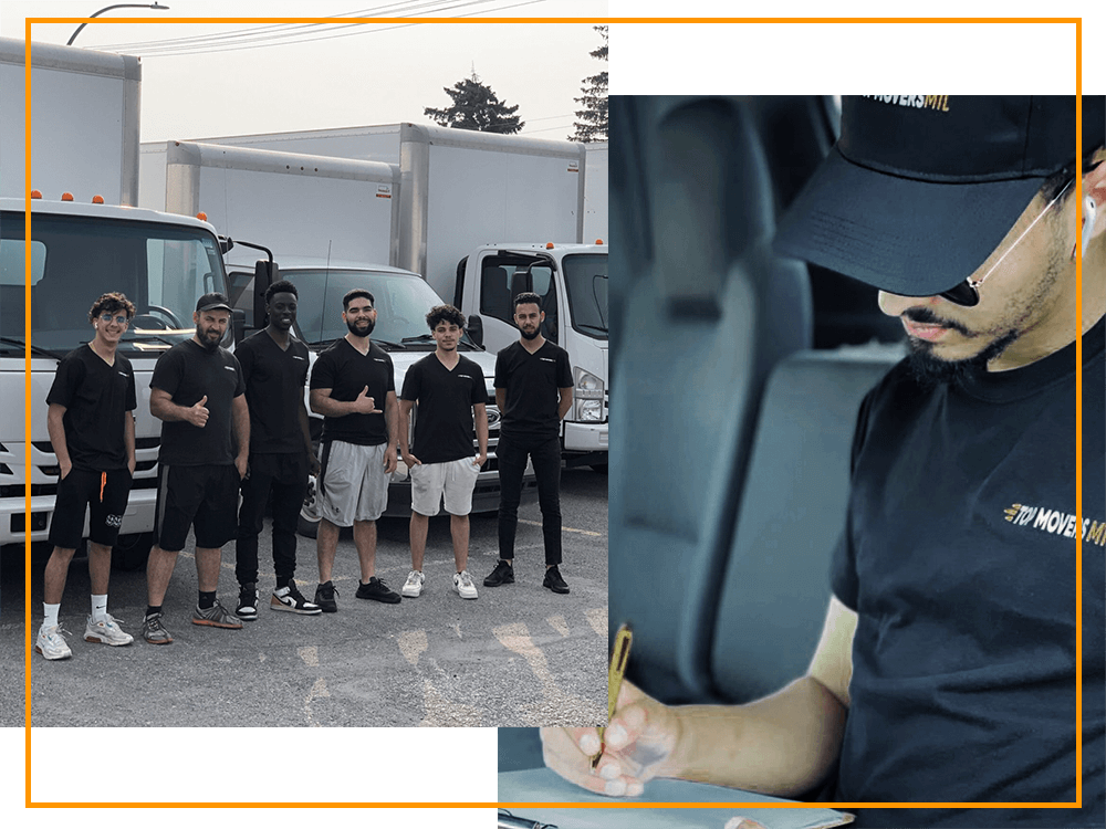 Top Movers Montreal professional moving team and trucks ready for residential and commercial moving services across Montreal