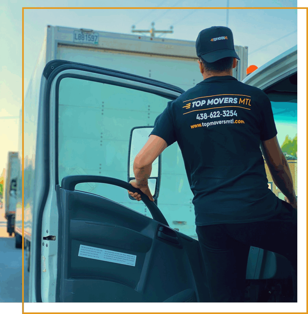 Top Movers Montreal mover preparing moving truck for a local move in Montreal
